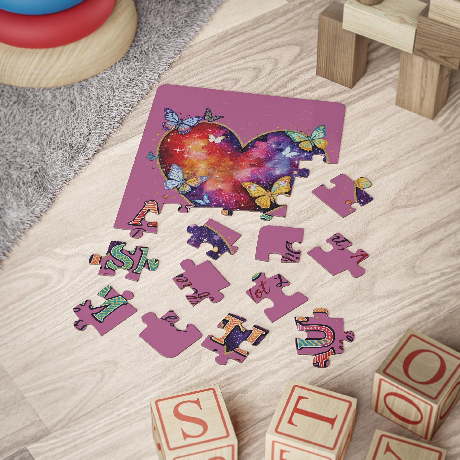 Autism Puzzle Heart Kids' Puzzle | Different Not Less, 30-Piece