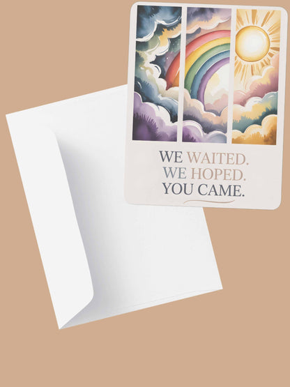 We Waited We Hoped You Came Rainbow Baby Wall Art Printable Nursery Decor