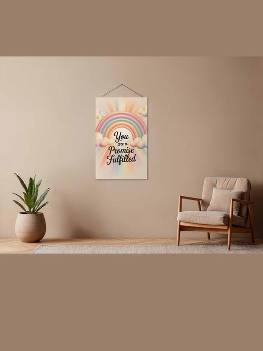 You Are a Promise Fulfilled Rainbow Baby Wall Art Printable Nursery Decor