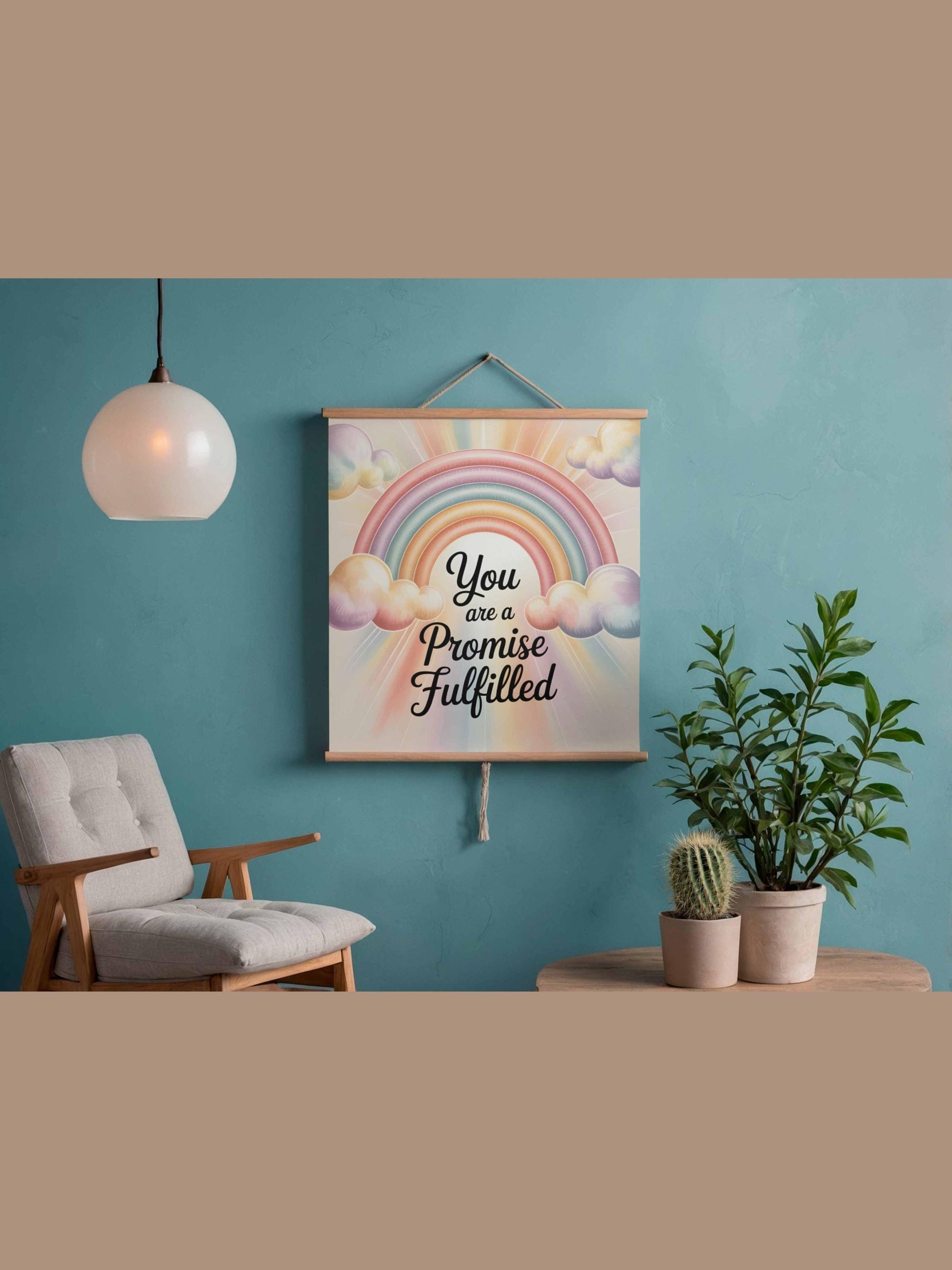 You Are a Promise Fulfilled Rainbow Baby Wall Art Printable Nursery Decor