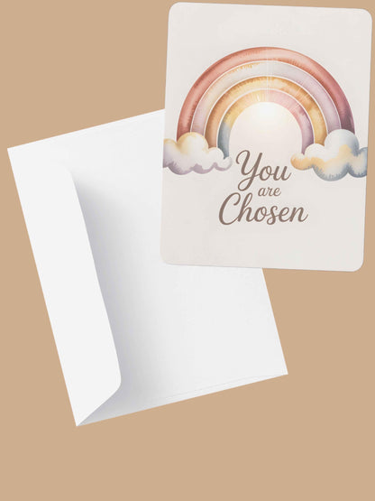 You Are Chosen Rainbow Baby Wall Art Printable Nursery Adoption Decor Neutral