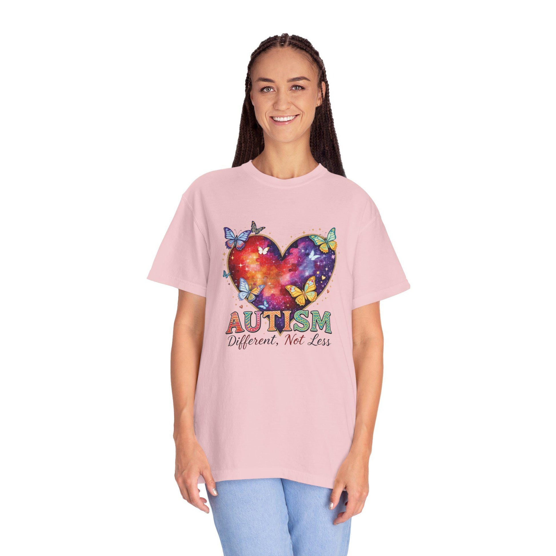 Autism Puzzle Heart Different Not Less T-shirt | Awareness Tee