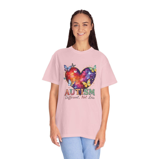 Autism Puzzle Heart Different Not Less T-shirt | Awareness Tee