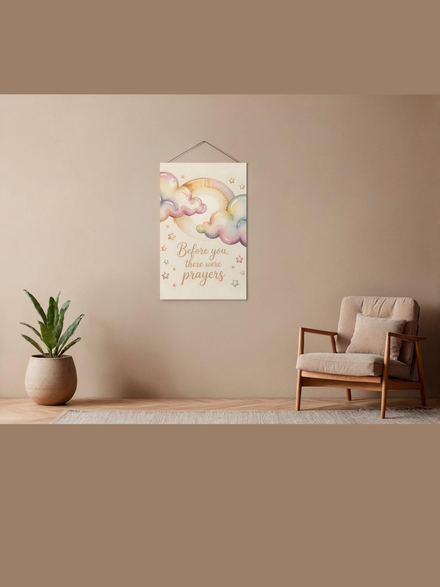 Before You There Were Prayers Rainbow Baby Nursery Wall Art Printable Faith Decor