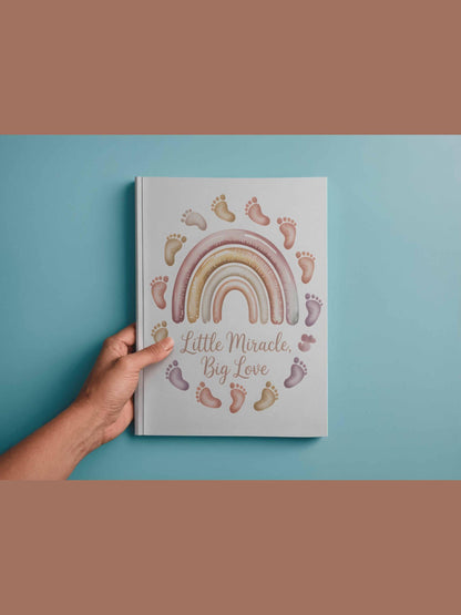 Little Miracle Big Love Rainbow Baby Wall Art Printable Nursery Neutral Decor