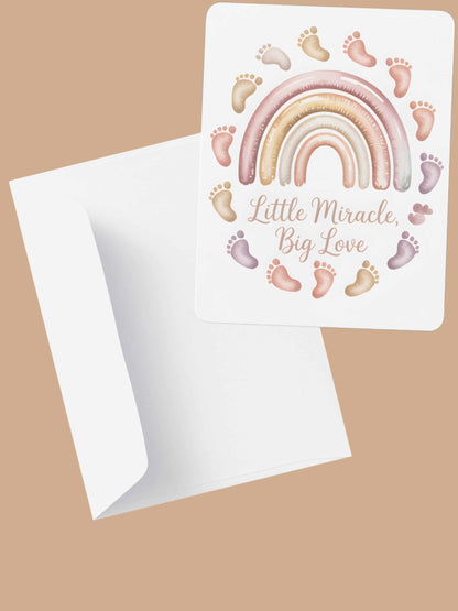 Little Miracle Big Love Rainbow Baby Wall Art Printable Nursery Neutral Decor