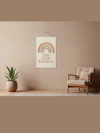 Our Little Rainbow Nursery Wall Art Printable Neutral Rainbow Baby Decor Boho