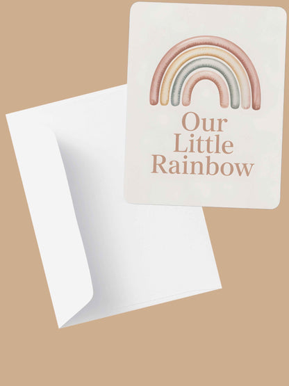 Our Little Rainbow Nursery Wall Art Printable Neutral Rainbow Baby Decor Boho