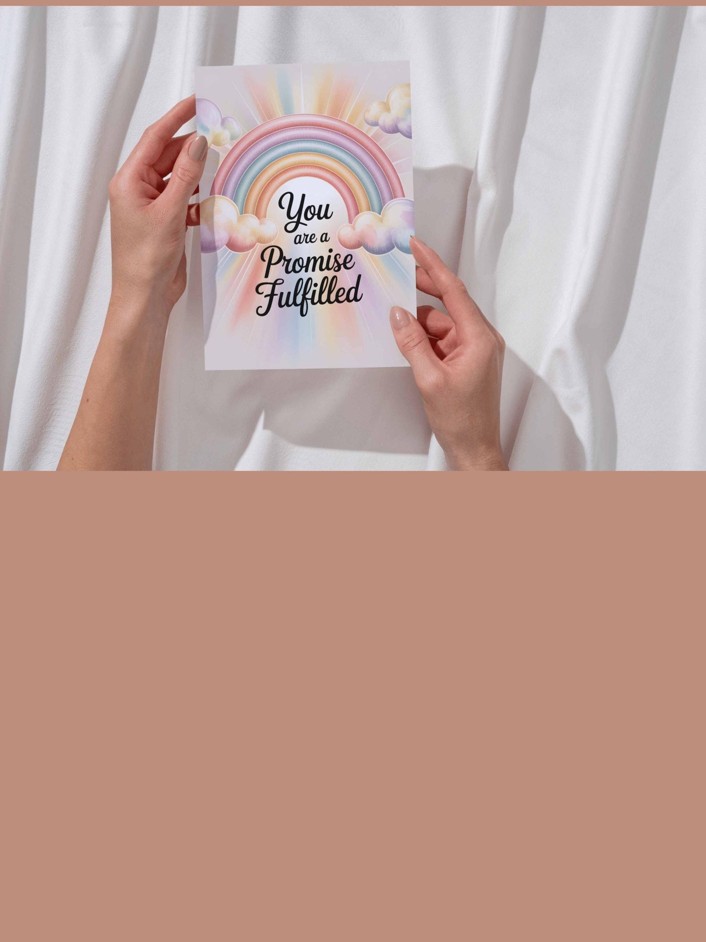You Are a Promise Fulfilled Rainbow Baby Wall Art Printable Nursery Decor