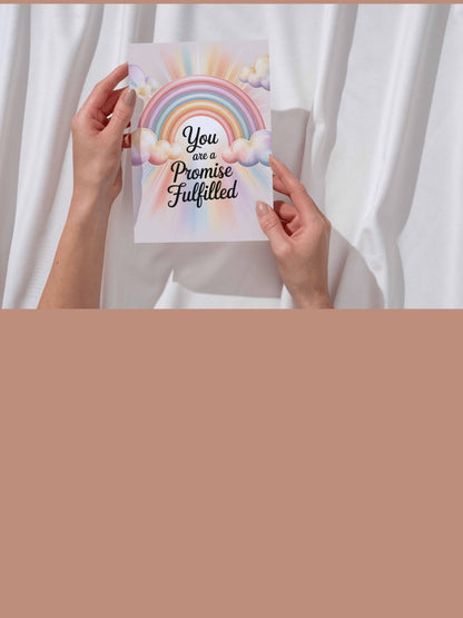 You Are a Promise Fulfilled Rainbow Baby Wall Art Printable Nursery Decor
