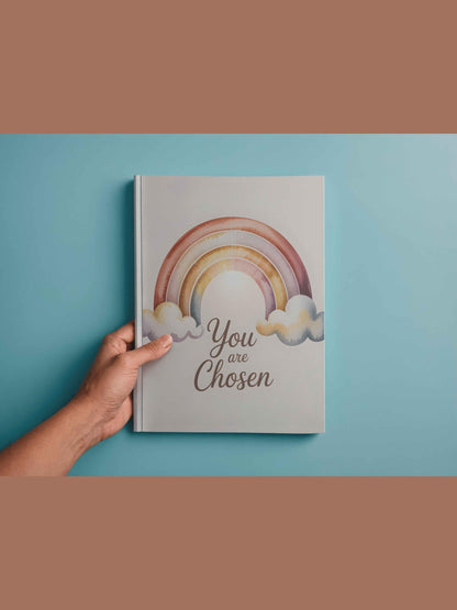 You Are Chosen Rainbow Baby Wall Art Printable Nursery Adoption Decor Neutral