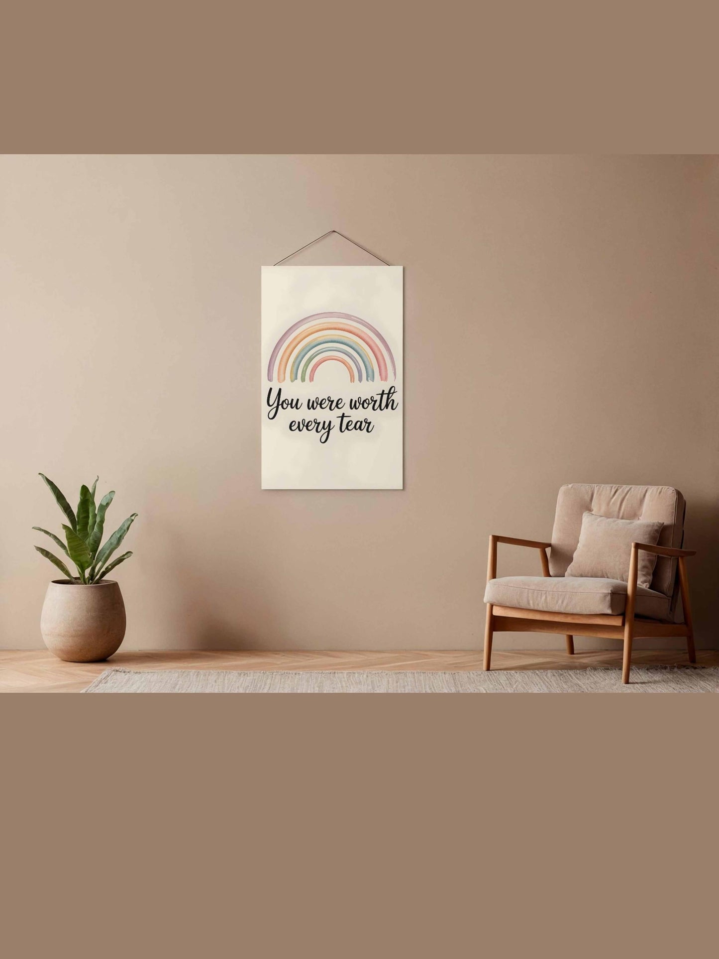 You Were Worth Every Tear Rainbow Baby Wall Art Printable Nursery Decor