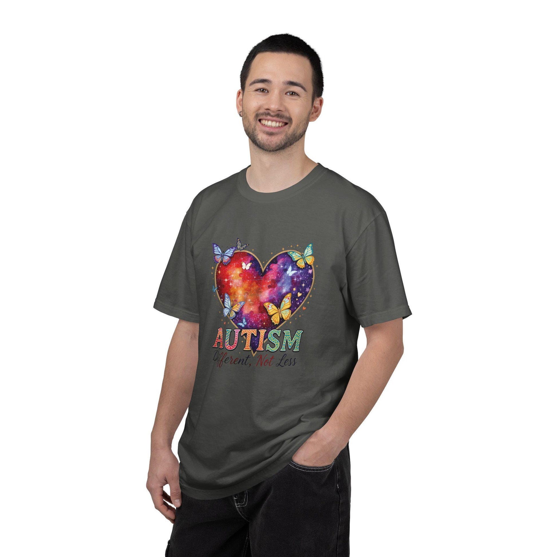 Autism Puzzle Heart Different Not Less T-shirt | Awareness Tee