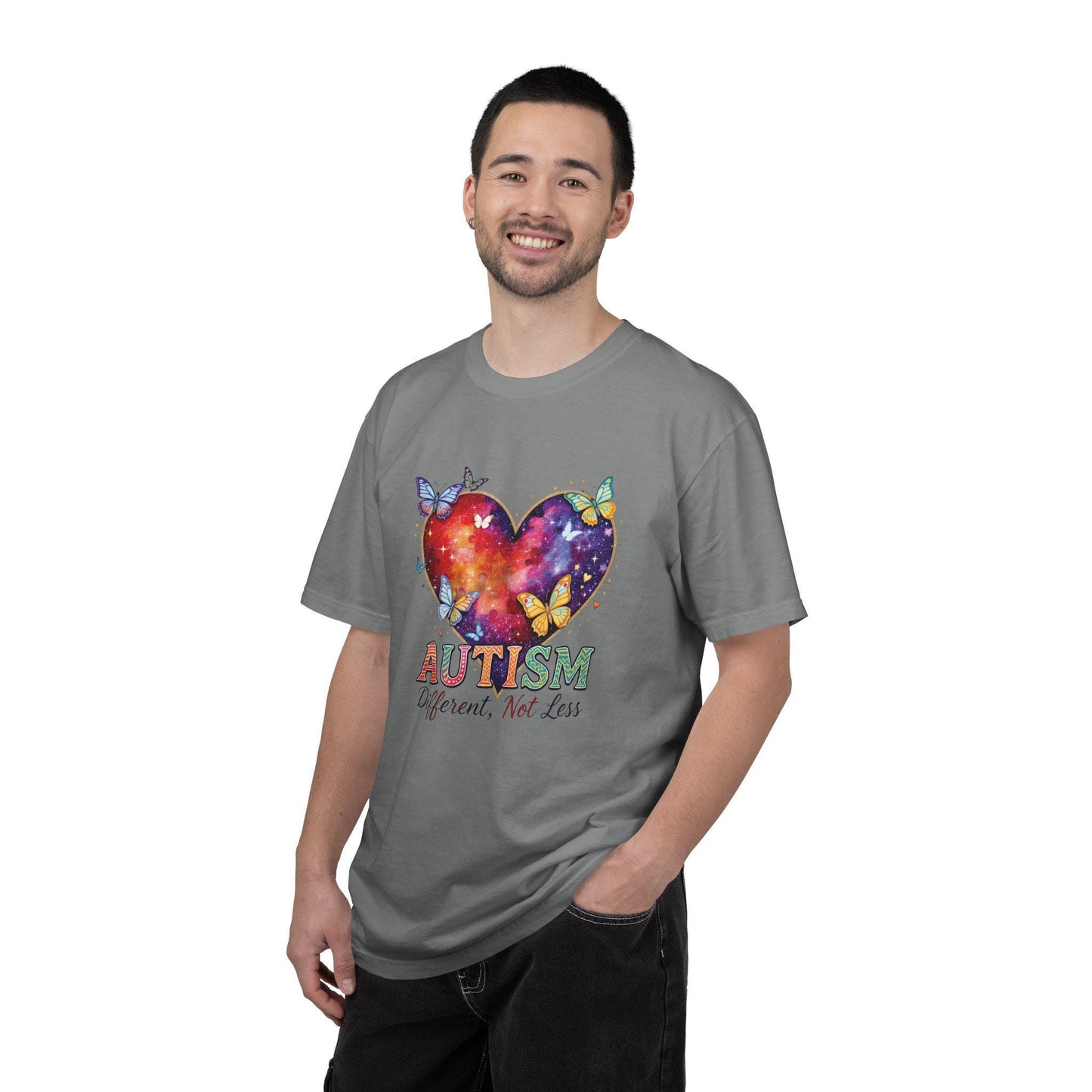 Autism Puzzle Heart Different Not Less T-shirt | Awareness Tee