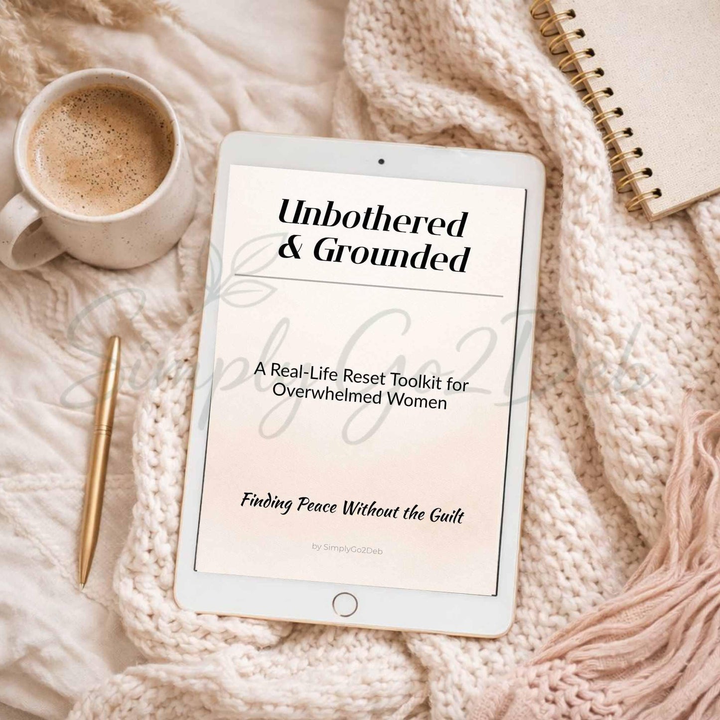 Overwhelmed Reset Workbook, Burnout Relief Printable, Boundaries Guide, Self Care Toolkit PDF