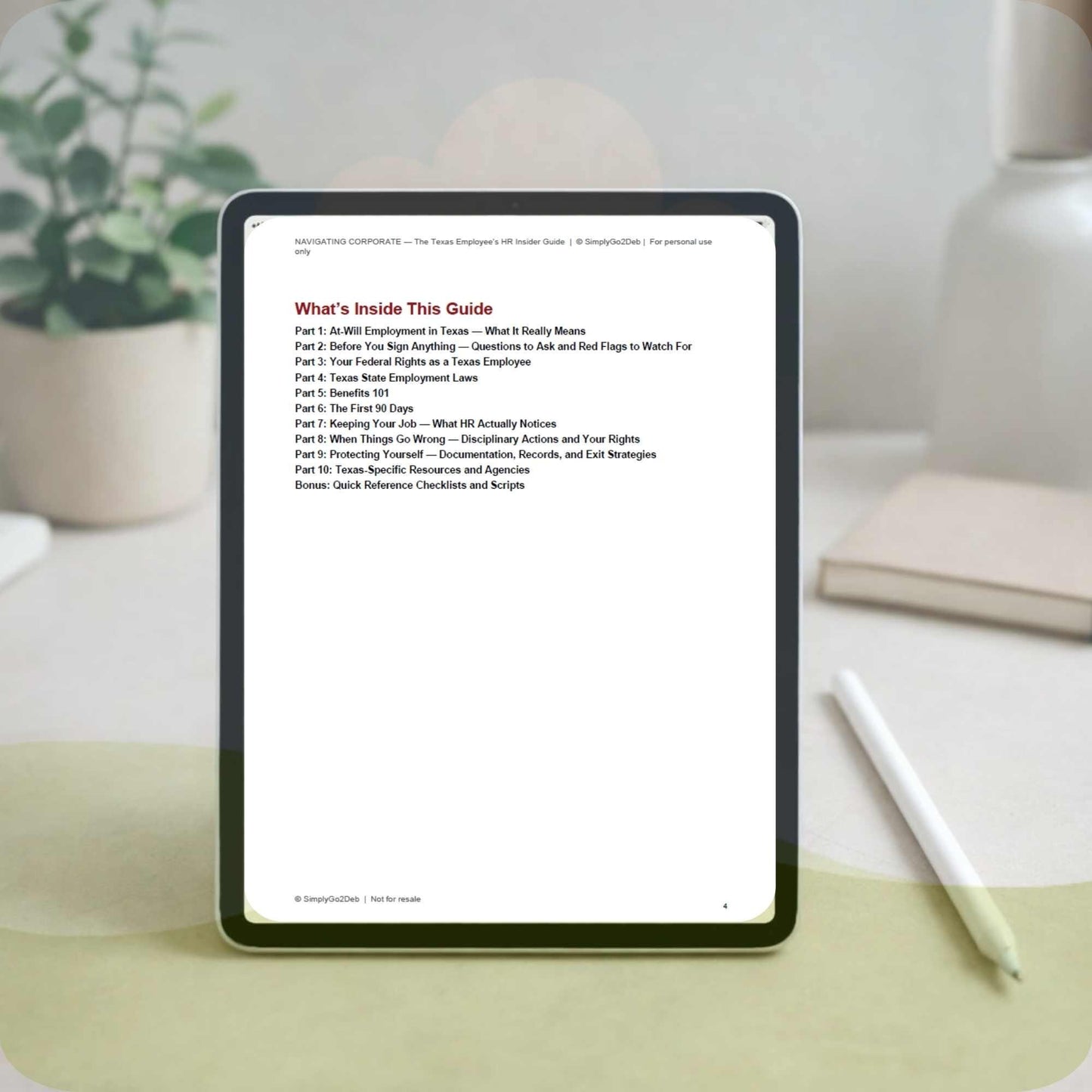 Texas Employee Rights Guide PDF | HR Insider Handbook | At-Will Texas Non-Compete Payday Law