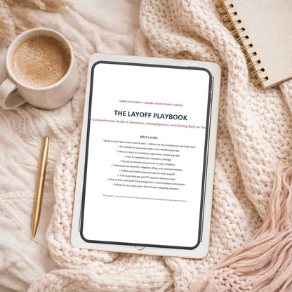 The Layoff Playbook | Severance Negotiation & Layoff Rights Guide | WARN Act, COBRA, Unemployment Help PDF | Digital Download