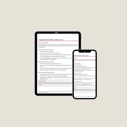 The Unemployment Roadmap | File for Unemployment Benefits Guide | Eligibility, Appeals & State Resources PDF | Digital Download