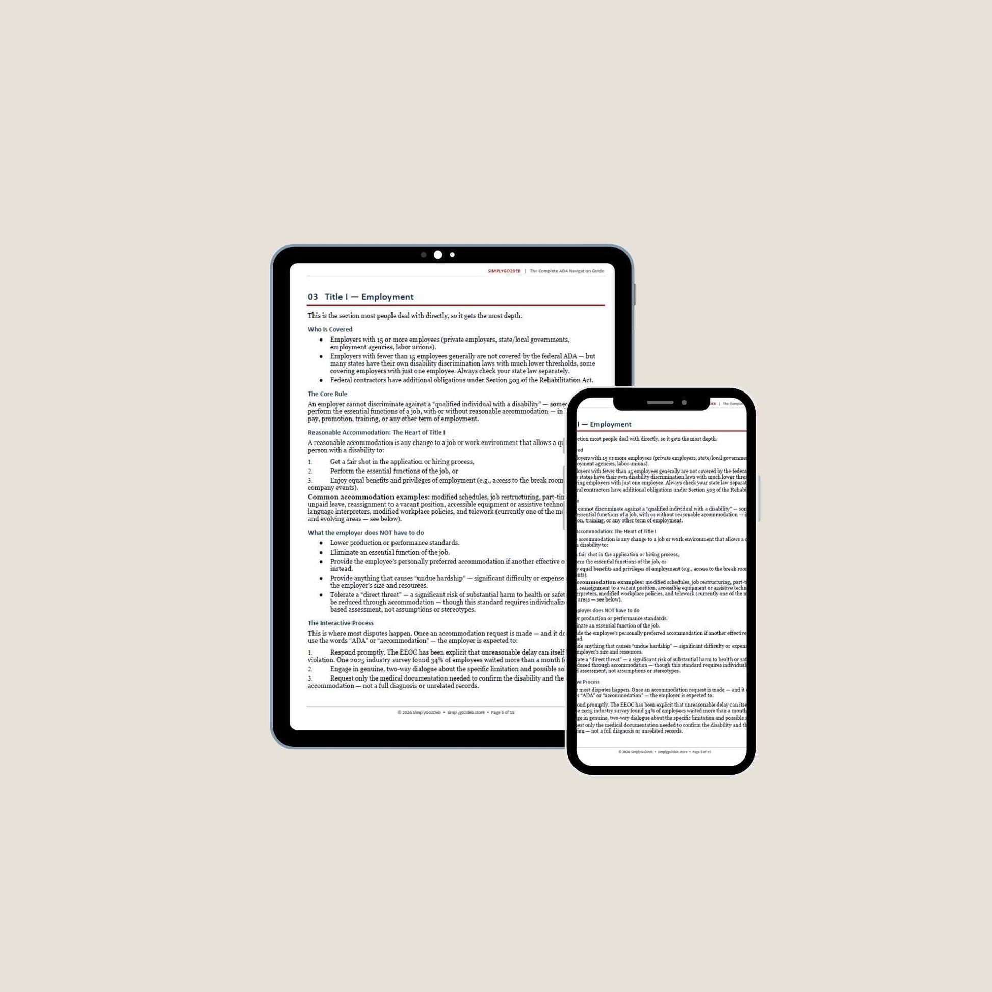 ADA Rights & Service Animal Guide | Disability Employment Handbook