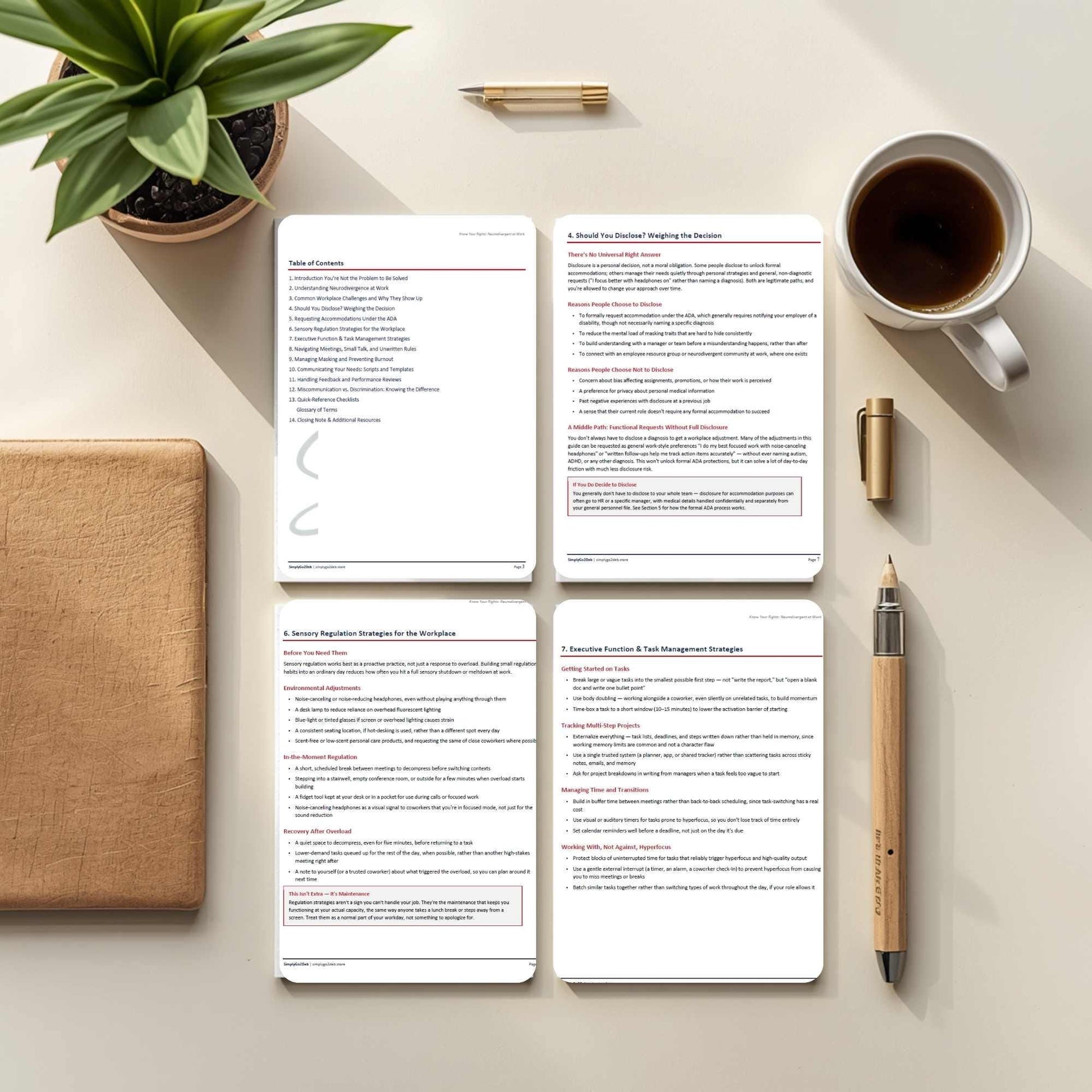 Neurodivergent at Work Guide | Autism ADHD Accommodations & Scripts