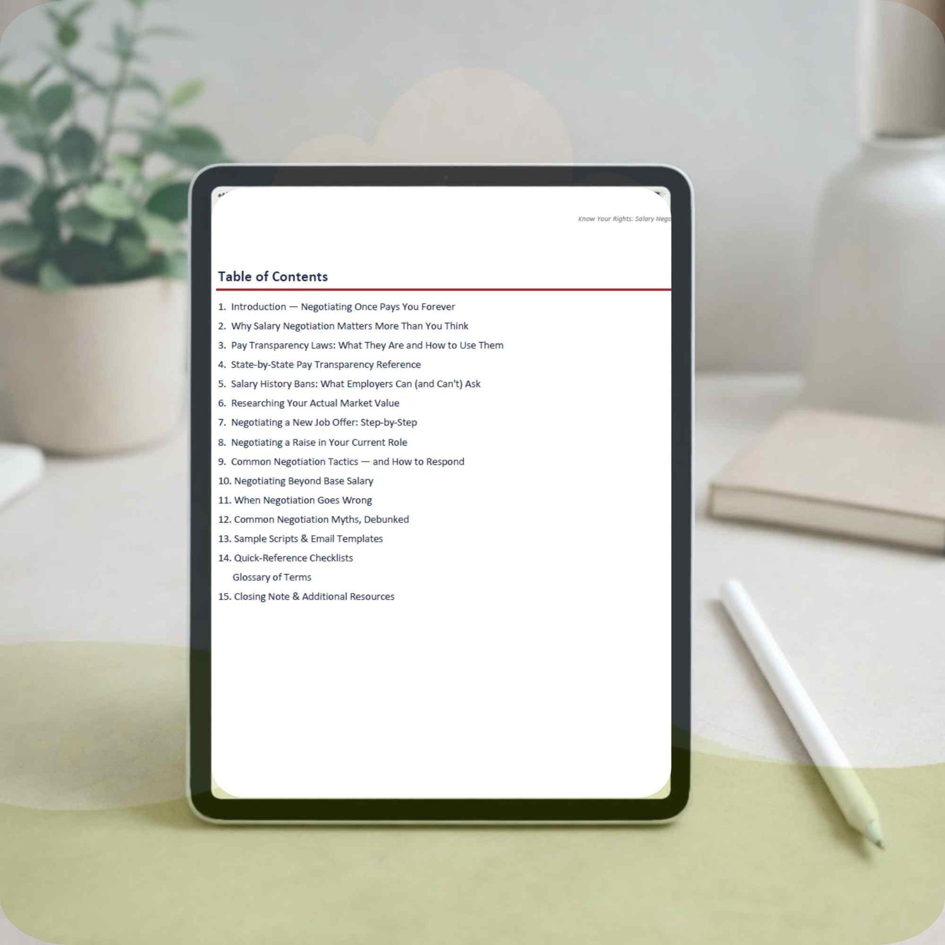 Employment Salary Negotiation & Pay Transparency Guide | State Pay Laws PDF | Digital Download