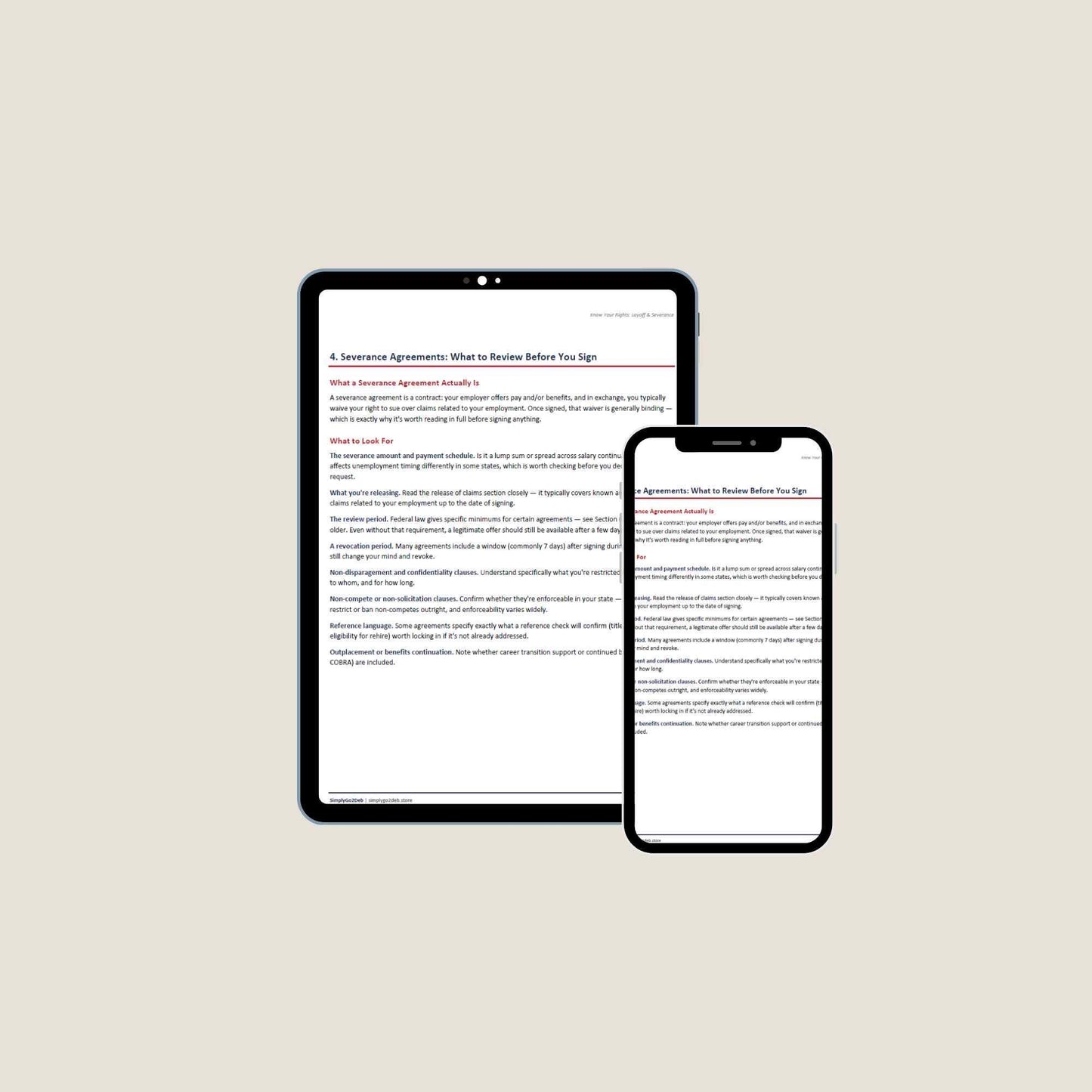 The Layoff Playbook | Severance Negotiation & Layoff Rights Guide | WARN Act, COBRA, Unemployment Help PDF | Digital Download