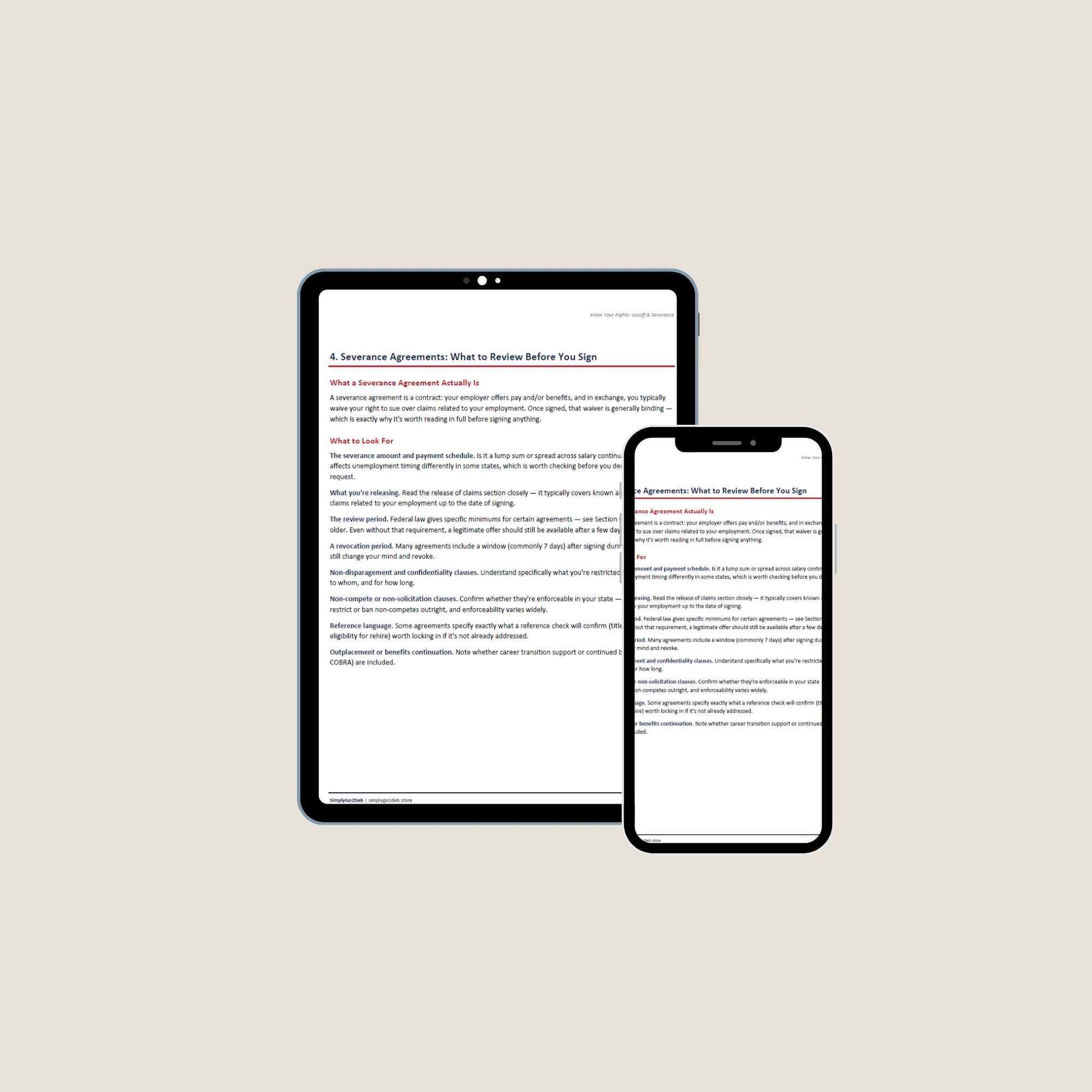 The Layoff Playbook | Severance Negotiation & Layoff Rights Guide | WARN Act, COBRA, Unemployment Help PDF | Digital Download