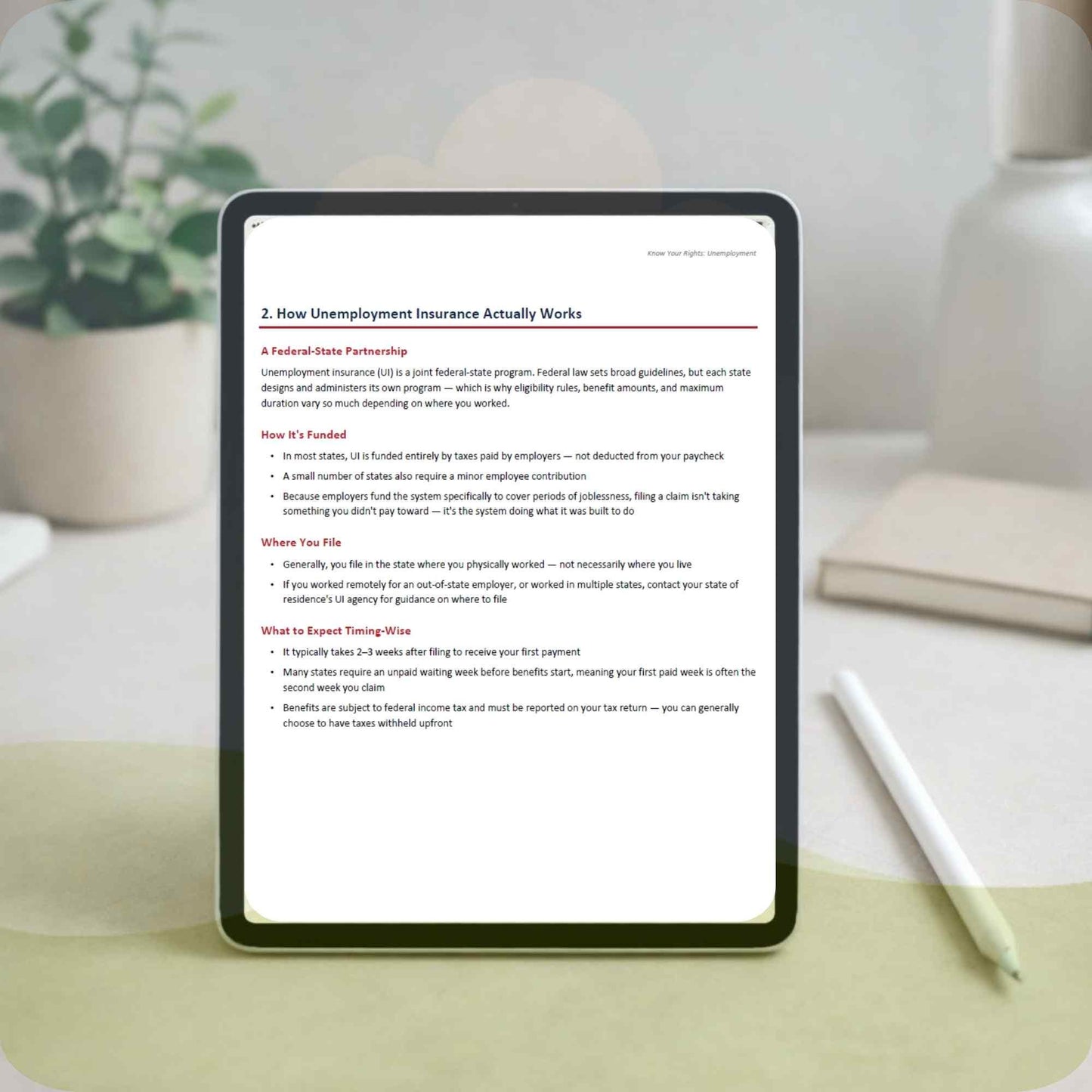 The Unemployment Roadmap | File for Unemployment Benefits Guide | Eligibility, Appeals & State Resources PDF | Digital Download