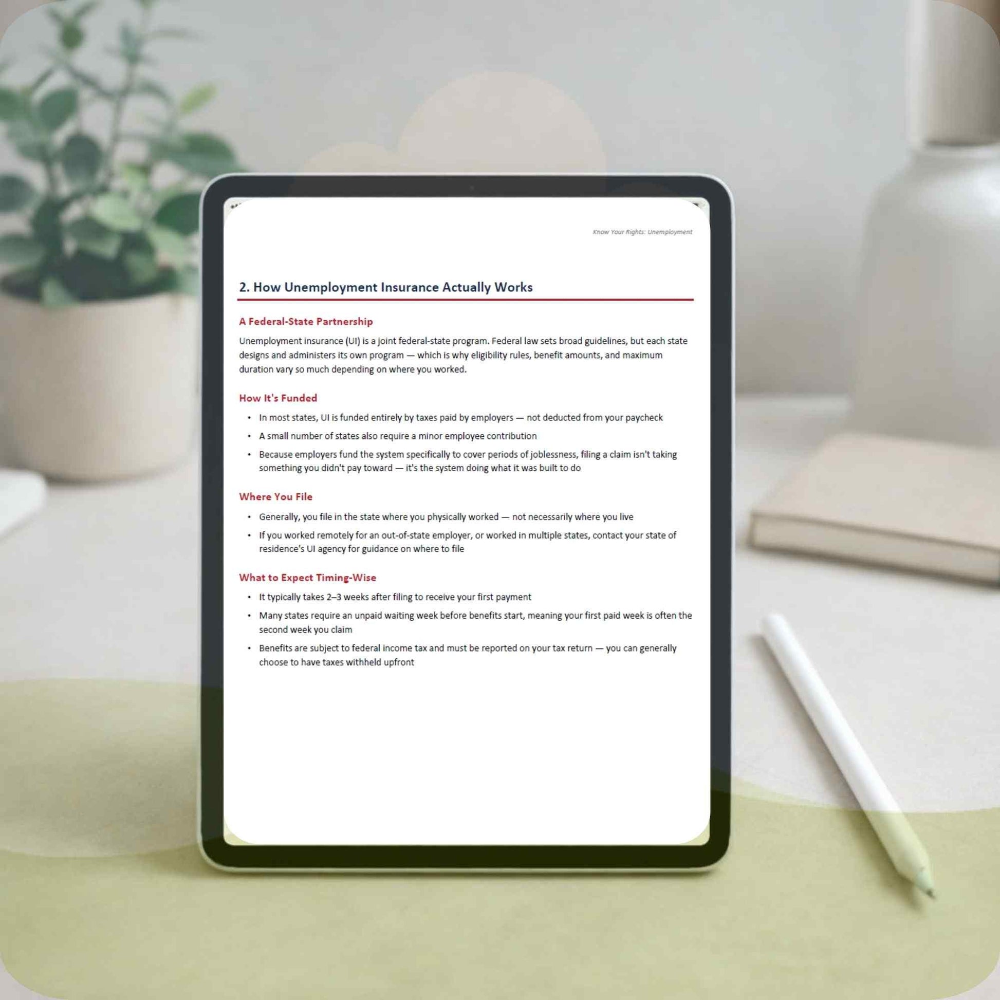 The Unemployment Roadmap | File for Unemployment Benefits Guide | Eligibility, Appeals & State Resources PDF | Digital Download