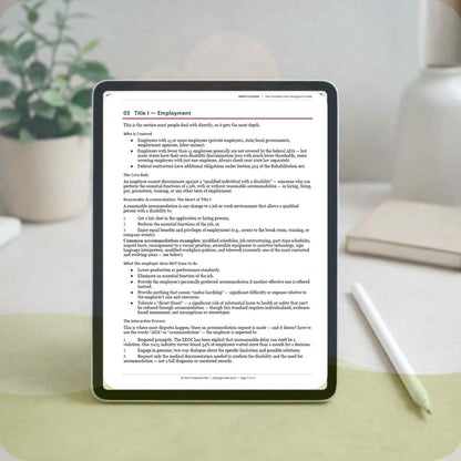 ADA Rights & Service Animal Guide | Disability Employment Handbook