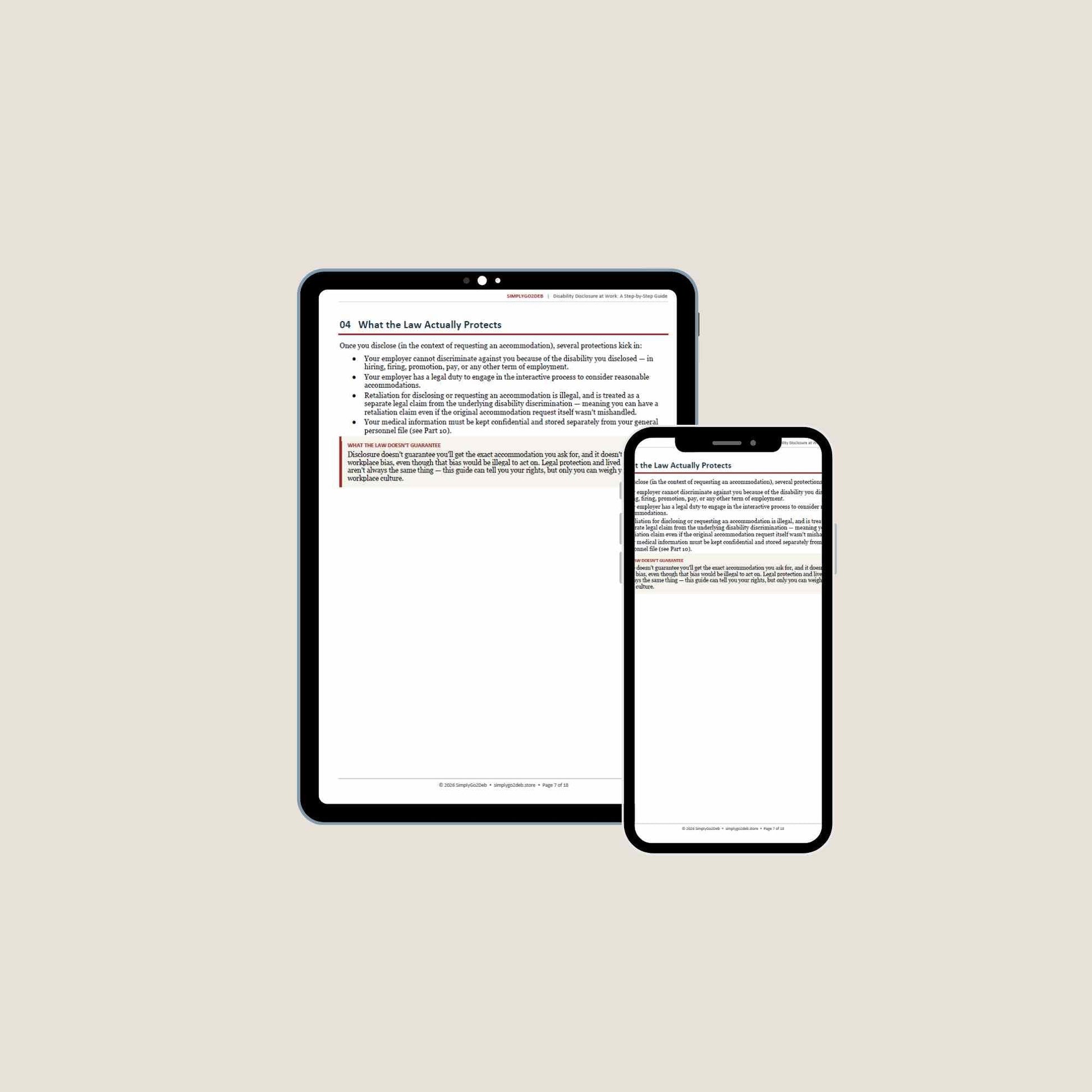 Disability Disclosure at Work Guide | Workplace Rights & Scripts PDF