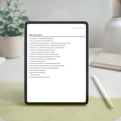 Disability Decoded: STD & LTD Insurance Guide | Know Your Rights PDF