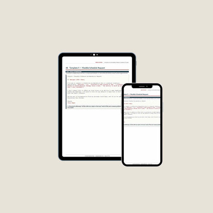 Workplace Accommodation Templates Pack | 12 ADA Request Scripts & Letters