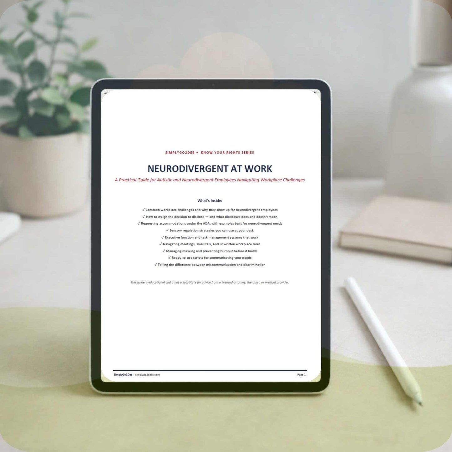 Neurodivergent at Work Guide | Autism ADHD Accommodations & Scripts