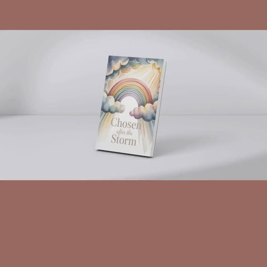 Chosen After the Storm Rainbow Baby Wall Art Printable Nursery Faith Decor